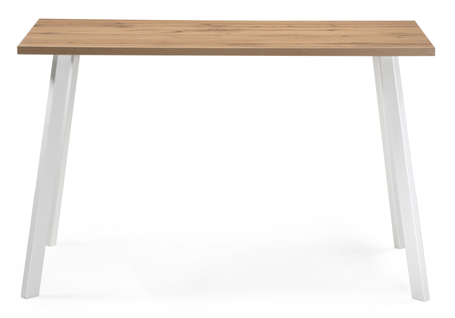 Деревянный стол Тринити Лофт 140 25 мм дуб вотан / белый матовый